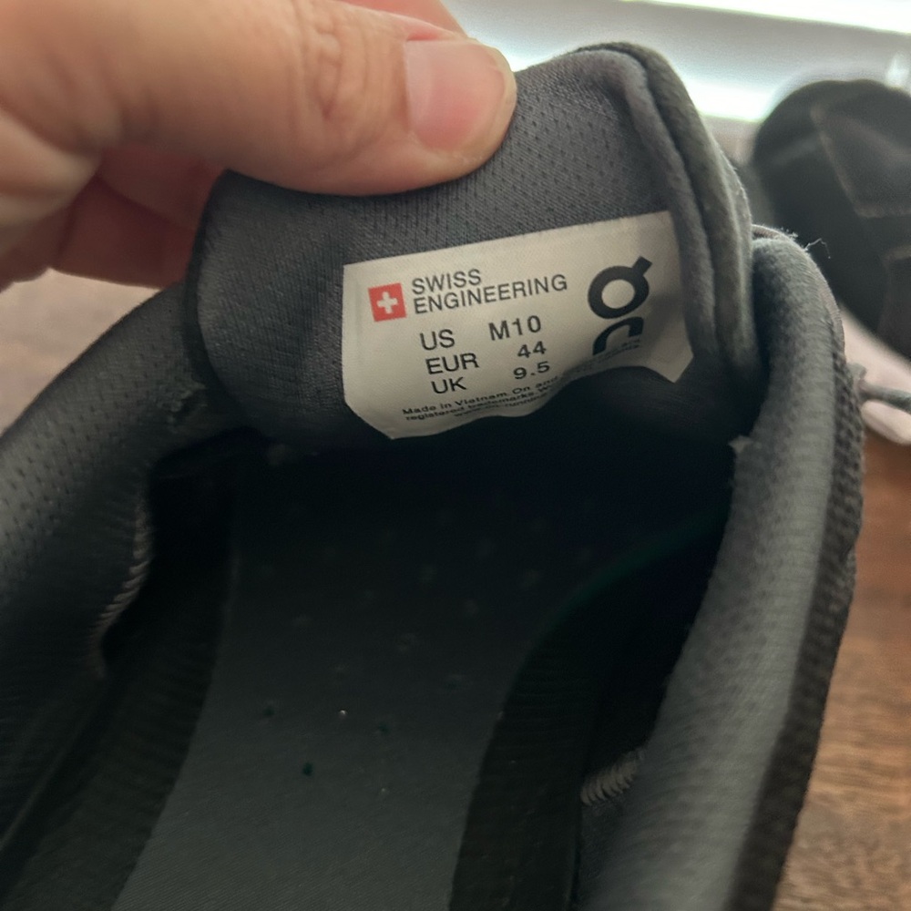 On Running Black sneakers size 10